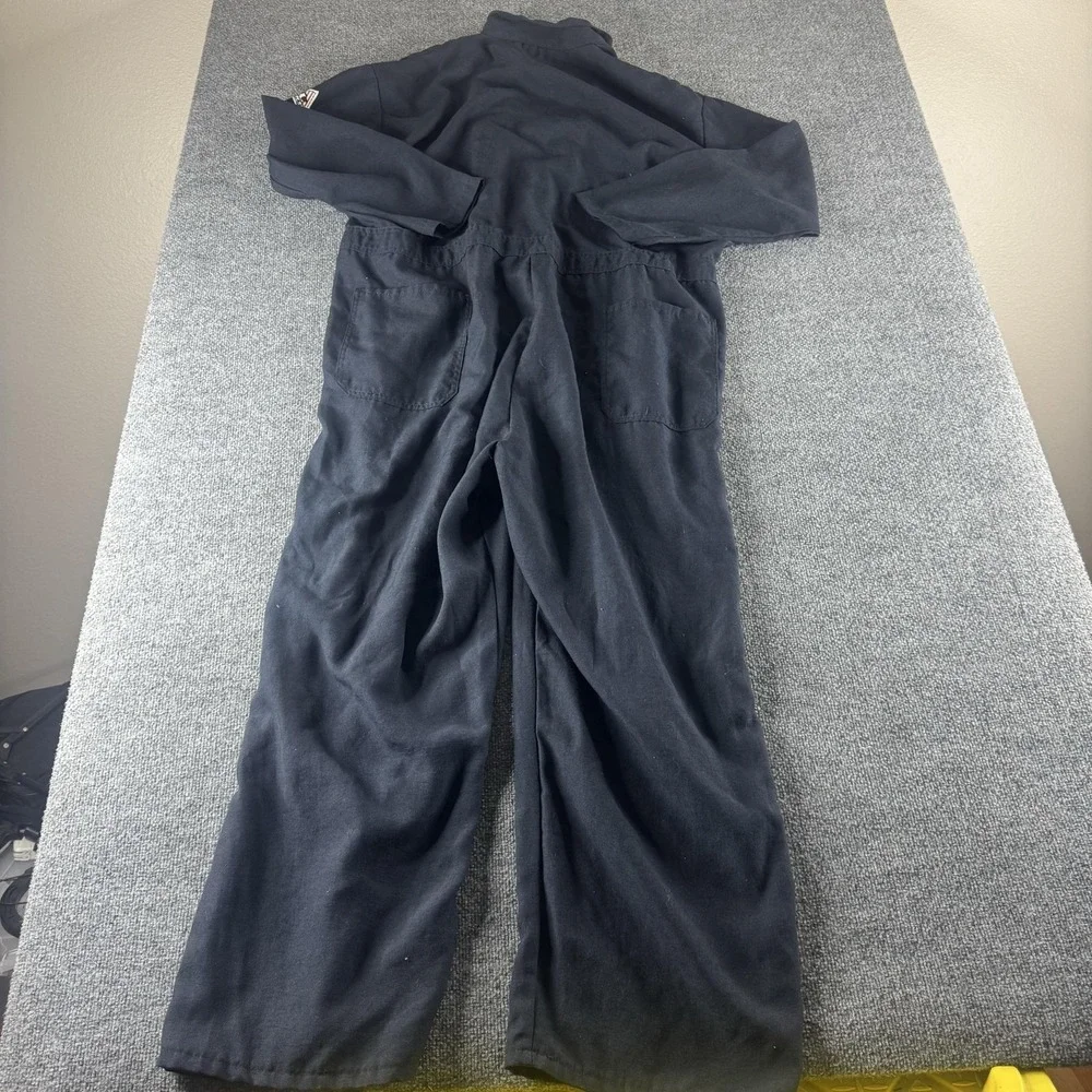 Bulwark FR Coveralls Mens 54R Blue Nomex IIIA Flame Resistant Workwear Safety